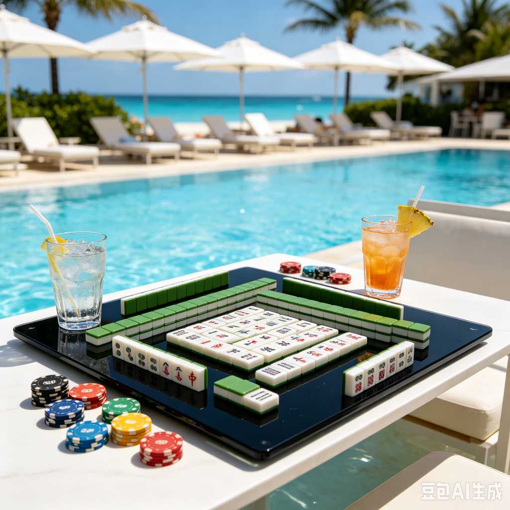 mahjong set for home entertainment