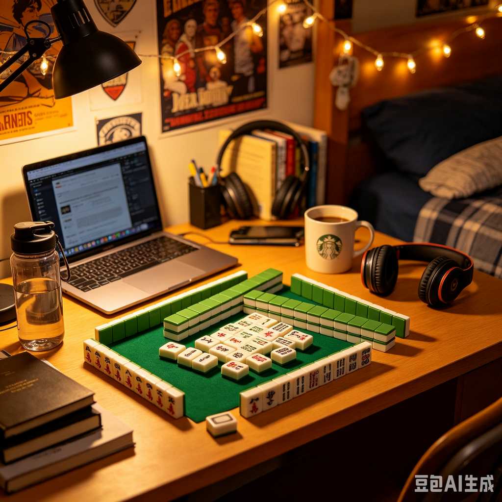 compact mahjong set with case
