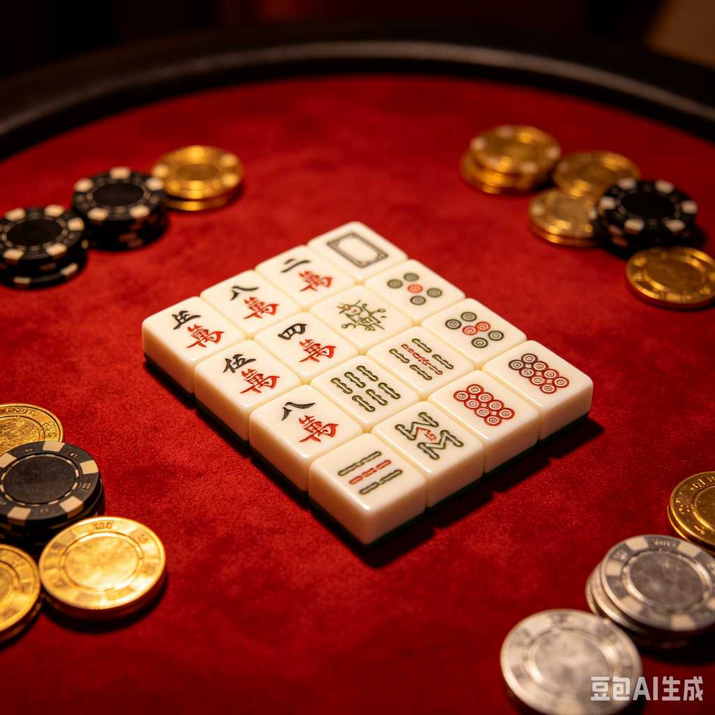 printed logo mahjong set